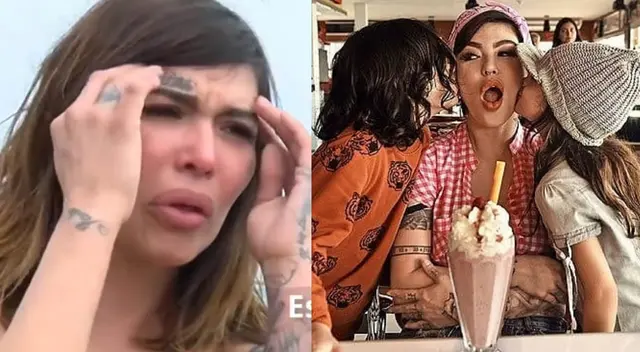 Angie Jibaja llora porque asegura no le dejan ver a sus hijos.