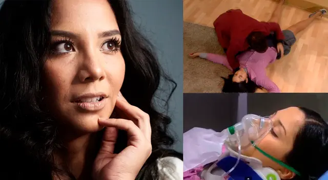 Mayra Couto grabó escena cuando Grace rodó por gradas en serie Al fondo hay sitio.