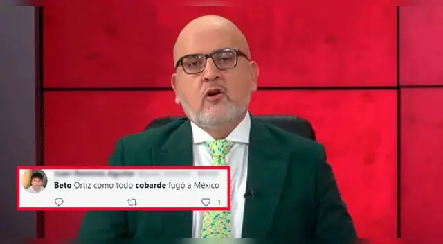 El periodista de Willax Tv, Beto Ortiz, salió del país recientemente y ahora es blanco de críticas.