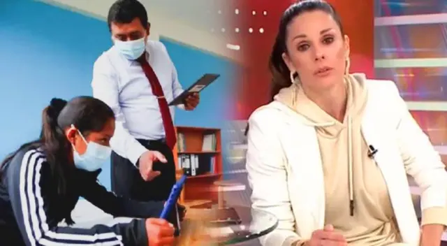 Rebeca Escribens pidió a sus televidentes que se vacunen. Rebeca Escribens pidió a sus televidentes que se vacunen.