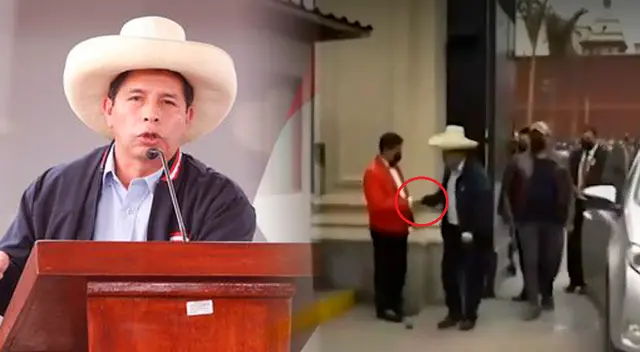 Al llegar, el presidente electo fue recibido por la seguridad de Palacio, y por protocolo también lo esperaban los mayordomos.