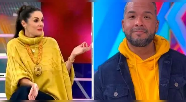 Rebeca Escribens bromeo con Choca Mandros por su operación de manga gástrica. Rebeca Escribens bromeo con Choca Mandros por su operación de manga gástrica.