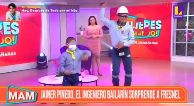 El ingeniero Bailarín sorprende a un pequeño en MAM. El ingeniero Bailarín sorprende a un pequeño en MAM.