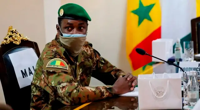 Assimi Goïta, presidente interino de Malí.