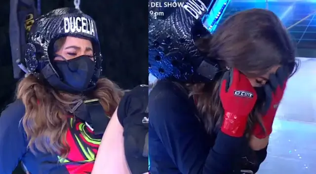Esto es guerra: Ducelia Echevarría sufre ataque de nervios y llora en reto extremo de altura Esto es guerra: Ducelia Echevarría sufre ataque de nervios y llora en reto extremo de altura