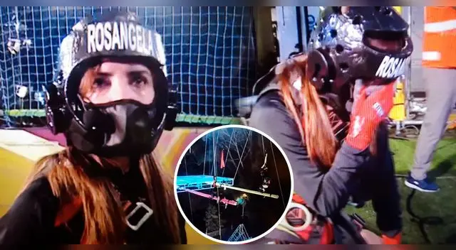 Rosángela Espinoza no pudo ocultar su frustración tras perder el juego. Rosángela Espinoza no pudo ocultar su frustración tras perder el juego.