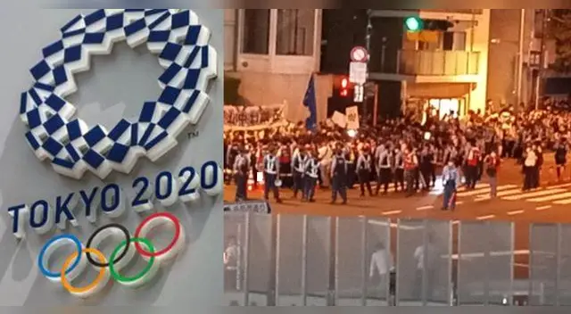 Protestan en Japón por realizar inauguración de los Juegos Olímpicos Tokio 2020.
