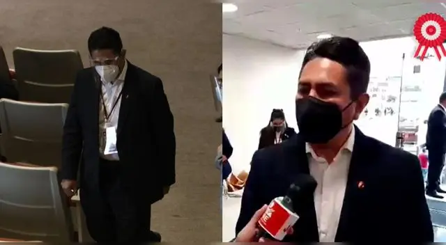 Vladimir Cerrón acude para ver la entrega de credenciales Vladimir Cerrón acude para ver la entrega de credenciales