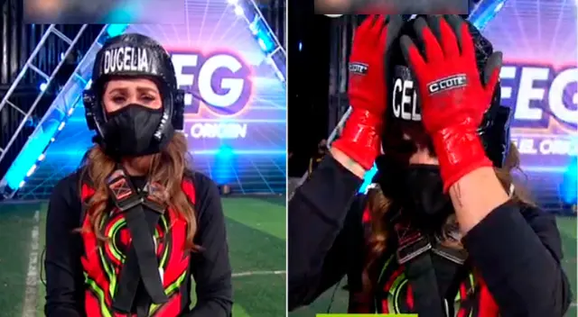 Ducelia Echevarría vuelve a llorar en vivo por reto de altura. Ducelia Echevarría vuelve a llorar en vivo por reto de altura.