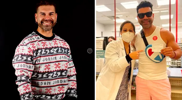 Tomate Barraza se mostró emocionado tras inocularse. Tomate Barraza se mostró emocionado tras inocularse.