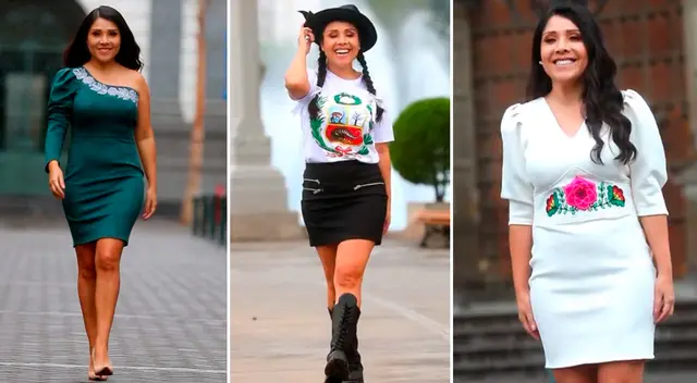 Tula Rodríguez celebra el Bicentenario del Perú.