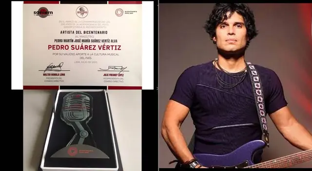 Pedro Suárez Vértiz es galardonado como Artista del Bicentenario. Pedro Suárez Vértiz es galardonado como Artista del Bicentenario.