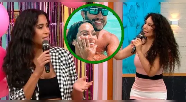 Melissa Paredes y Janet se disputan por quien será la madrina de Ethel Pozo. Melissa Paredes y Janet se disputan por quien será la madrina de Ethel Pozo.