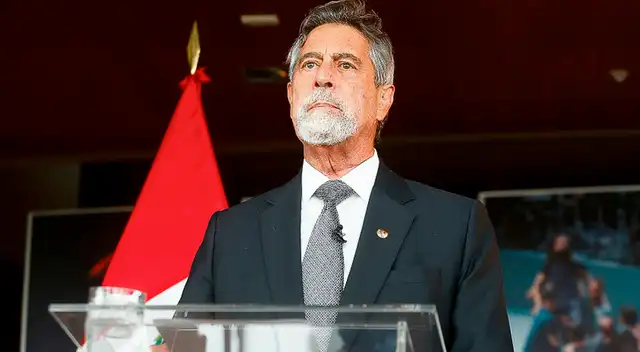 Francisco Sagasti brindó su última conferencia presencial como mandatario