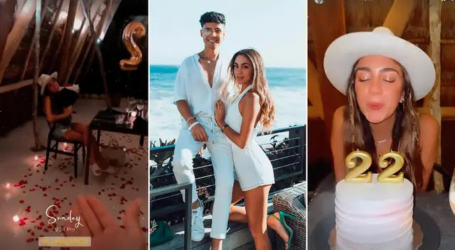 Luana Barrón vivió una noche mágica por su cumpleaños 22. Luana Barrón vivió una noche mágica por su cumpleaños 22.