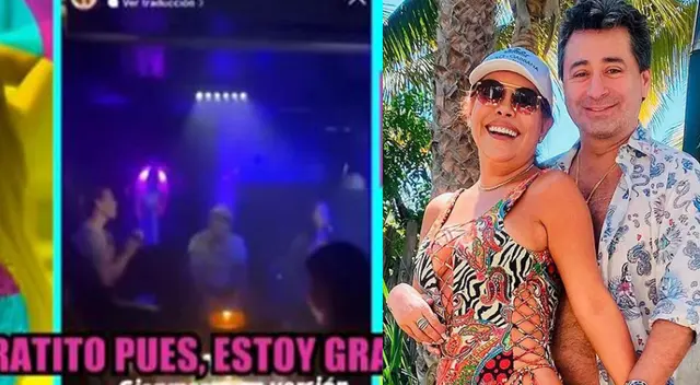 Magaly Medina calla a su esposo Alfredo Zambrano por cantar en show [VIDEO]