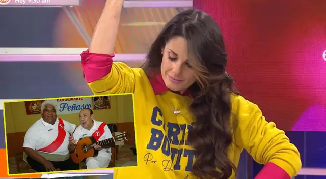 Rebeca Escribens se conmueve al cantar música criolla en Fiestas Patrias. Rebeca Escribens se conmueve al cantar música criolla en Fiestas Patrias.