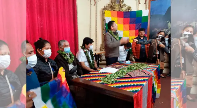 Evo Morales se reunió con Guillermo Bermejo y otros militantes de Perú Libre. Evo Morales se reunió con Guillermo Bermejo y otros militantes de Perú Libre.