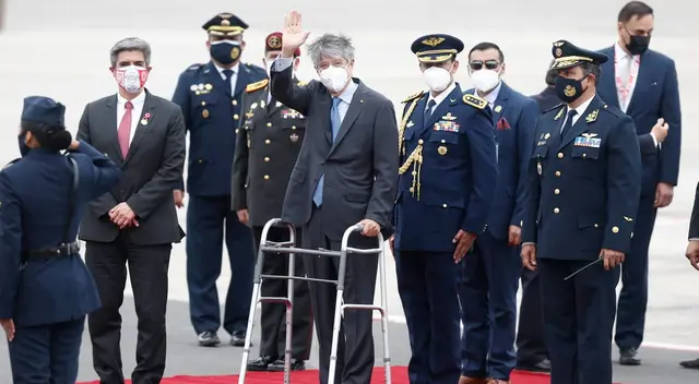 Guillermo Lasso, presidente de Ecuador, llegó a Lima para presenciar la juramentación de Pedro Castillo como nuevo presidente del Perú. Guillermo Lasso, presidente de Ecuador, llegó a Lima para presenciar la juramentación de Pedro Castillo como nuevo presidente del Perú.