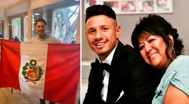 Gianluca Lapadula celebra los 200 años de independencia del Perú.