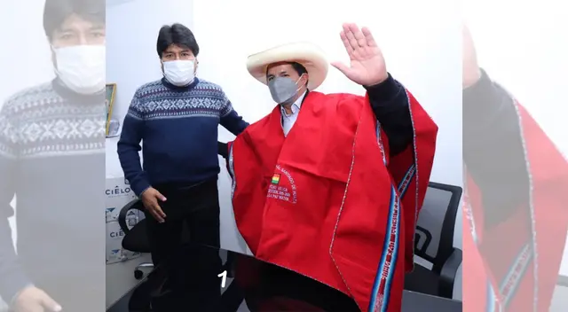 Evo Morales se encontró con Pedro Castillo previo a su toma de mando.