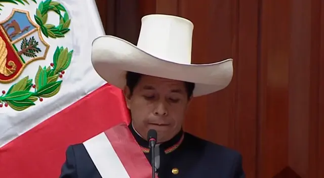 Pedro Castillo brindó mensaje a la nación desde el Congreso.