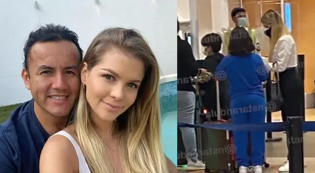 Brunella Horna se va de viaje con los hijos de Richard Acuña Brunella Horna se va de viaje con los hijos de Richard Acuña