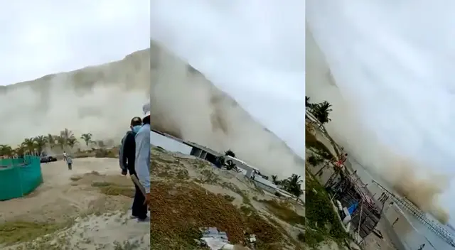 Desplazamiento de tierra en Sullana tras fuerte sismo