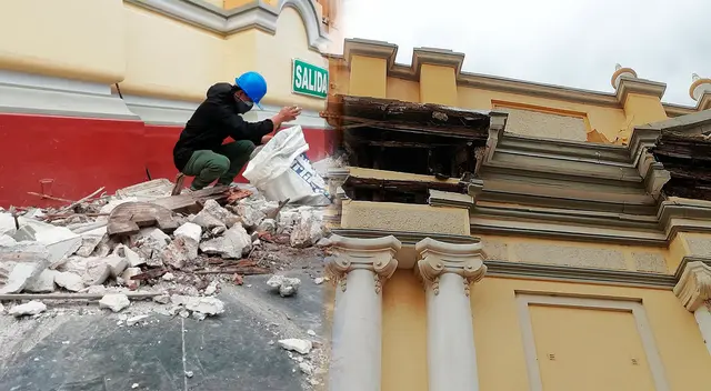 Sismo causa daños en Catedral de Piura.
