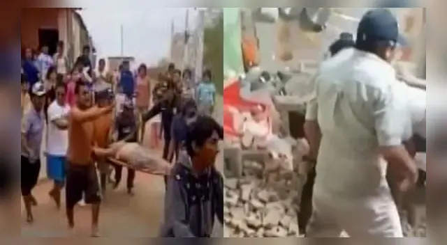 Tras el hecho, la víctima quedó sepultada por varios minutos hasta que vecinos de la zona, la rescataron y la llevaron a la clínica más cercana.