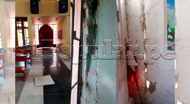 Ciudadanos de Salitral mostraron cómo quedaron sus viviendas e iglesias tras el temblor.