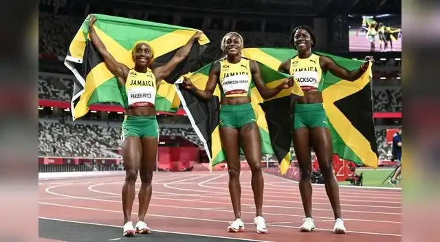 Jamaica deslumbra en los 100 metros lisos en los Juegos Olímpicos de Tokio. Jamaica deslumbra en los 100 metros lisos en los Juegos Olímpicos de Tokio.