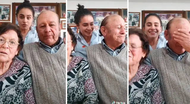 Abuelitos se vuelven virales tras su divertida reacción en un video de TikTok. Abuelitos se vuelven virales tras su divertida reacción en un video de TikTok.