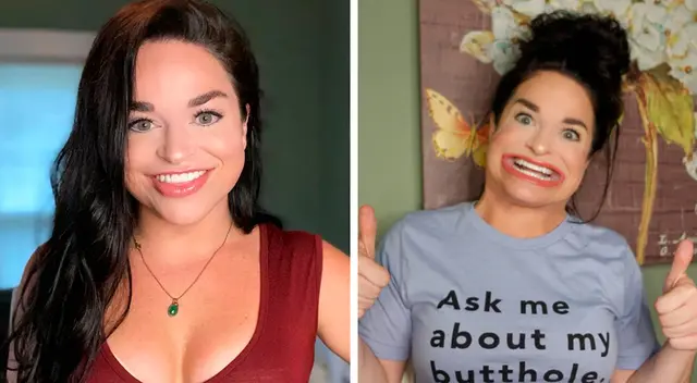 La joven se hizo viral en TikTok por los trucos divertidos e inusuales que puede realizar con la boca.