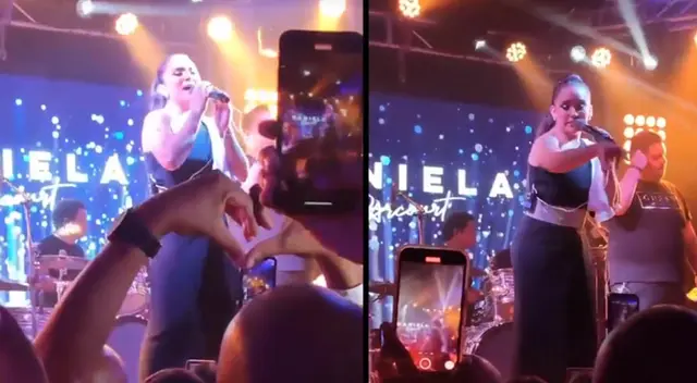 Daniela Darcourt cautiva en gira de Estados Unidos y resaltan que se tomó fotos con todos sus seguidores.