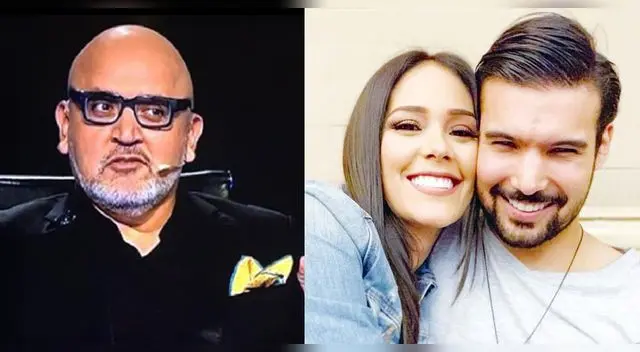 Beto Ortiz evidencia poster del cantante Ezio Olivo. Beto Ortiz evidencia poster del cantante Ezio Olivo.