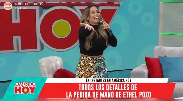 Ethel Pozo regresa a América Hoy. Ethel Pozo regresa a América Hoy.