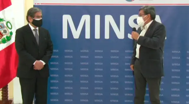 Exministro de salud fue felicitado en la sede central del Minsa.