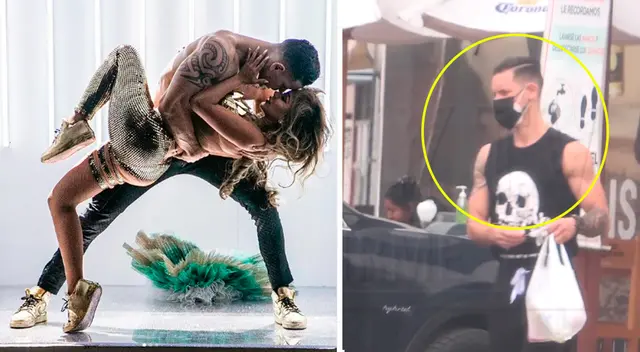 Paula Manzanal y bailarín de Reinas del show juntos. Paula Manzanal y bailarín de Reinas del show juntos.