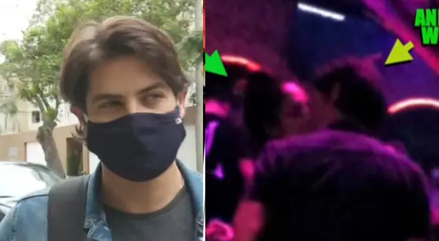 Andrés Wiese se pronuncia tras beso con Andrea Luna.