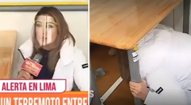 Karla Tarazona experimenta un terremoto con simulador de sismo y esta fue su reacción.