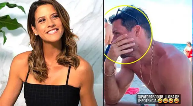 María Pía se burla al ver a Patricio llorando en Miami.