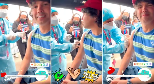 Bruno Pinasco completó su inoculación contra el COVID-19.