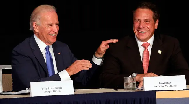 El presidente de Estados Unidos, Joe Biden, y Andrew Cuomo. El presidente de Estados Unidos, Joe Biden, y Andrew Cuomo.
