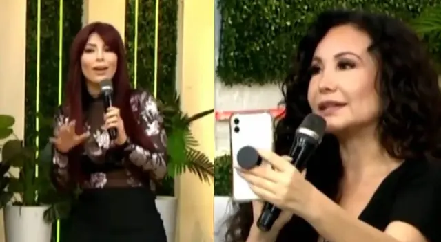 Janet Barboza ignora a Milena Zárate. Janet Barboza ignora a Milena Zárate.