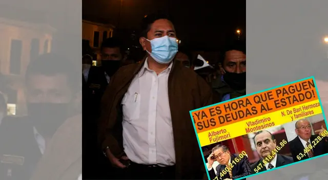 Vladimir Cerrón habló sobre el pago de reparación civil que tuvo que realizar al Estado.