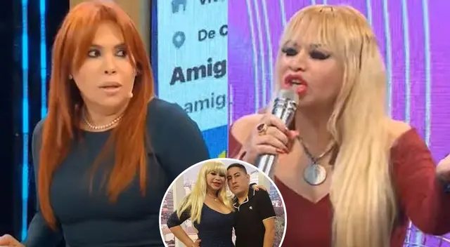 Susy Díaz se presentó al set de Magaly Medina  y defendió a su expareja.