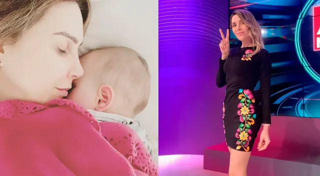 Juliana Oxenford compartió una emotiva publicación donde se le ve dando de lactar a su pequeño hijo.