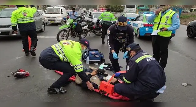 Imprudencia casi le cuesta la vida a motociclista