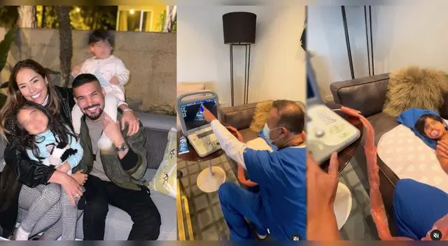 karen y Ezio felices por la salud de su hija mejor.